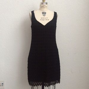 Zara Crochet little black Dress